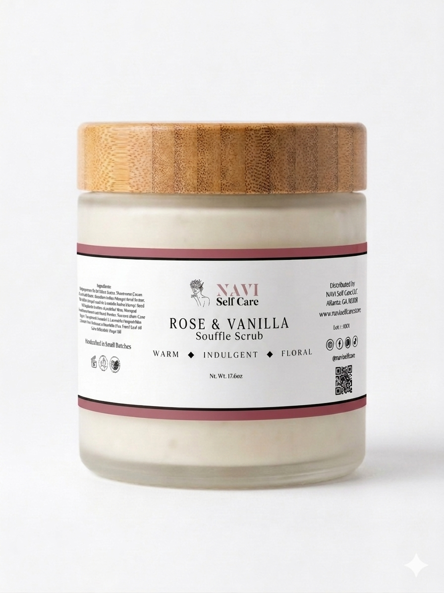 Rose & Vanilla Body Souffle Scrub